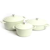 White Cookware Sets Masterclass - Cookware Set with lid 3 Parts