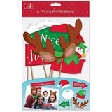 The Home Fusion Company 6 x Festive Photo Booth Props Christmas or New Years Party Great Fun/Christmas