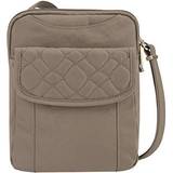 Travelon Anti-theft Signature Quilted Slim Pouch Bag, Sable