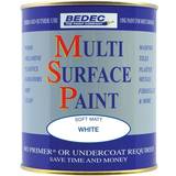 Bedec Interior & Exterior Multi Surface Paint 750ml White 0.75L