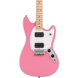 Pink Electric Guitar Squier Sonic Mustang HH Solidbody Electric Guitar Flash Pink