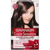 Garnier color sensation brown hair dye permanent 4.0 deep