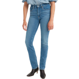 Blue - Women Jeans Levi's 724 High Rise Straight Jeans - Rio Frost/Light Indigo