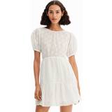 Desigual Midi Dresses - Women Clothing Desigual Limon Dresses White