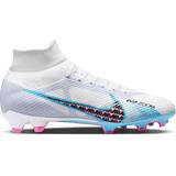 Nike Women Football Shoes Nike Zoom Mercurial Superfly 9 Pro FG - White/Pink Blast/Indigo Haze/Baltic Blue