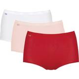 Stretch Knickers Sloggi Basic+ Maxi Cotton High Waist Brief 3-pack - Red/Light Combination