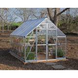 Palram Freestanding Greenhouses Palram Silver Polycarbonate Canopia Balance Extended Greenhouse