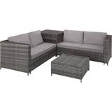 Synthetic Rattan Outdoor Lounge Sets tectake furniture Siena Outdoor Lounge Set