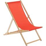 Red Sun Chairs Garden & Outdoor Furniture Harbour Housewares Folding Wooden Deck