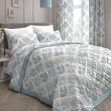 Cotton Bedspreads Dreams & Drapes Emily Bedspread Blue, White (230x195cm)