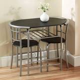 Silver Dining Sets Greenhurst Compact Space Dining Set 2pcs