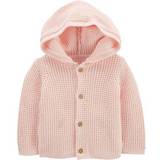 Pink Cardigans Children's Clothing Carter's Baby Girls Hooded Cardigan 12M Pink