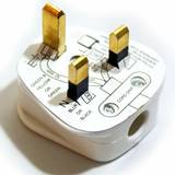Extension Sockets Loops White 3 pin uk mains plugs 13a 240v bsi approved fuse/fused power wall