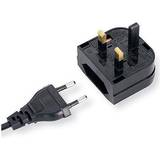 Eu to uk travel adapter Loops Uk Mains to Euro Socket Adapter 3A For Converting eu Plug Lead Cable