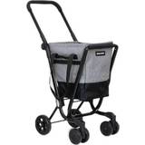 Women Shopping Trolleys Playmarket Shopping Cart Foldable With Wheels - Black/Grey