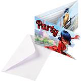 Amscan Ladybug-Einladungskarten mit Briefumschlag 6 Stück bunt