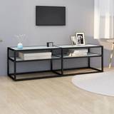 Marbles Benches vidaXL Cabinet Tempered TV Bench