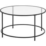 Black Furniture Vasagle Round Coffee Table 84cm
