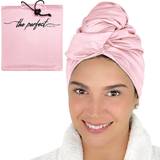 Pink Hair Wrap Towels Ultra Microfiber Hair Drying Towel Wrap for Curly Wavy