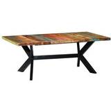 Multicoloured Dining Tables vidaXL Stylish Wooden Dining Table 100x200cm