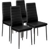Grey Kitchen Chairs tectake i konstläder Kitchen Chair 98.5cm 4pcs