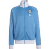 Jackets & Sweaters Puma Manchester City FC Heritage T7 - Team Light Blue/Puma White