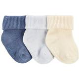 3-6M Socks Children's Clothing Carter's Baby Boys 3-Pack Ribbed Booties 12-24 Blue