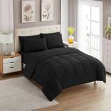 Black Bedspreads Sweet Home Collection Down Alternative 7-Pc. King Bedspread Black