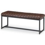 Leathers Settee Benches Julian Bowen Brooklyn Upholstered Settee Bench
