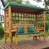 Green Outdoor Sofas Garden & Outdoor Furniture Charles Taylor Wooden Wentworth Garden Arbour 3 Outdoor Sofa