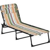 OutSunny Folding Lounger Beach Chaise