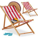 Stackable Sun Chairs Relaxdays Deck Chair Set