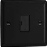 Wall Switches Varilight 13A Unswitched Fused Spur Matt Black