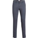 Jack & Jones Men - W28 Trousers & Shorts Jack & Jones Slim Fit Chinos - Grey/Asphalt