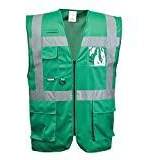 Green Work Vests Portwest F476 Iona Executive Vest