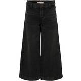 Only Girl's Kogcomet Wide Dnm Loose Fit Jeans - Black