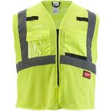 Milwaukee Work Vests Milwaukee Class High Visibility Yellow Mesh Safety Vest