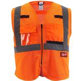Milwaukee Work Vests Milwaukee Class High Visibility Orange Mesh Safety Vest