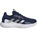 Blue Racket Sport Shoes adidas SoleMatch Control M - Team Navy Blue 2/Matte Silver/Cloud White