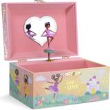 Jewelkeeper girl's musical jewelry storage box with black ballerina, little quee