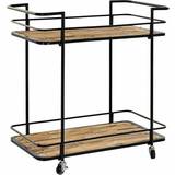 Dkd Home Decor trolley Natural Black Small Table