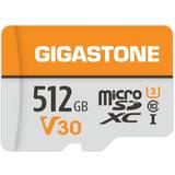 512gb sd card Gigastone 512GB Micro SD Card, 4K Video Pro, GoPro, Surveillance, Security Camera, Action Camera, Drone, 100MB/s MicoSDXC Memory Card UHS-I V30
