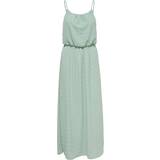 Only Long Dresses - Women Only Printed Maxi Dress - Gray/Chinois Green