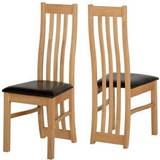Brown Kitchen Chairs SECONIQUE Ainsley Solid Kitchen Chair