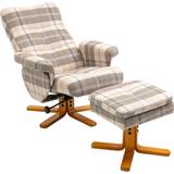 Reclining Chairs Armchairs Homcom Touch Fabric Multicolour Armchair 93cm