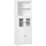 White Cabinets Homcom Freestanding Storage Cabinet