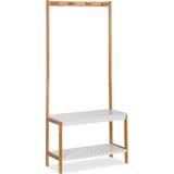 Bamboo Clothing Storage Relaxdays Coralie Brown Clothes Rack 70.5x150cm