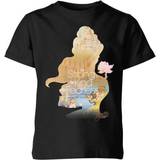 Disney Kid's Princess Filled Silhouette Belle T-shirt - Black