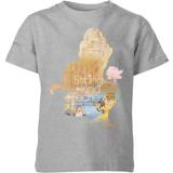 Disney Princess Children's Clothing Disney Kid's Princess Filled Silhouette Belle T-shirt - Grey