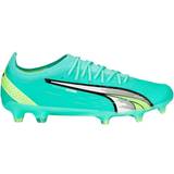 Fabric Football Shoes Puma Ultra Ultimate FG/AG M - Electric Peppermint/White/Fast Yellow